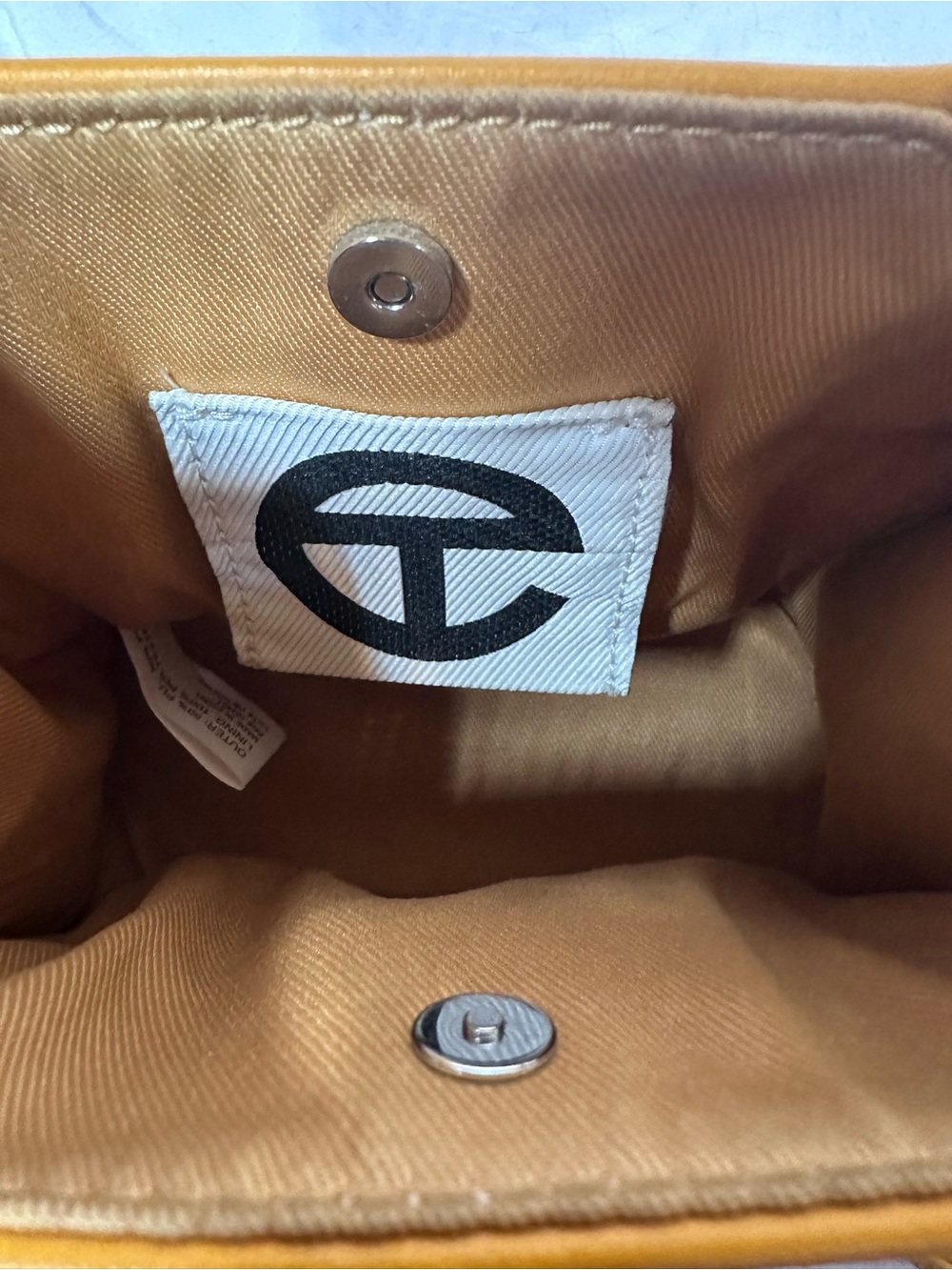 Telfar Mustard Yellow Small Shopping Bag Crossbody - Picture 2 of 7
